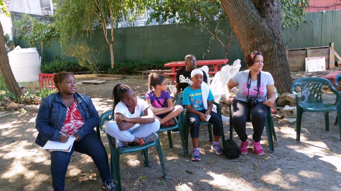 RoboRebels Team attend & participate in Fall Gardening Workshop @ First Quincy St Community Garden, Bklyn