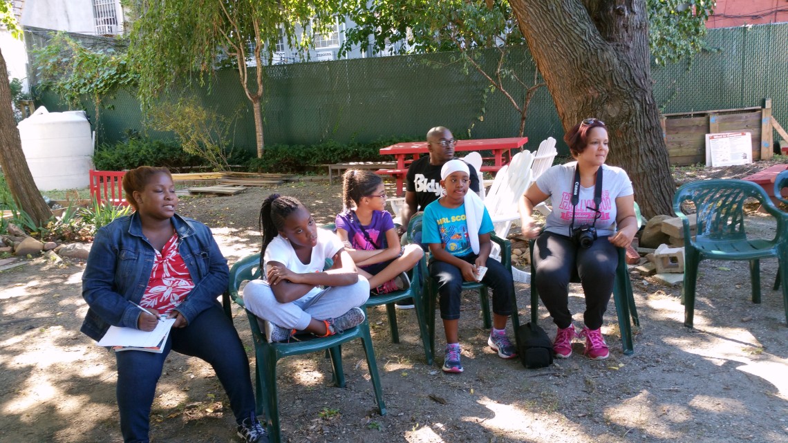 RoboRebels Team attend & participate in Fall Gardening Workshop @ First Quincy St Community Garden, Bklyn