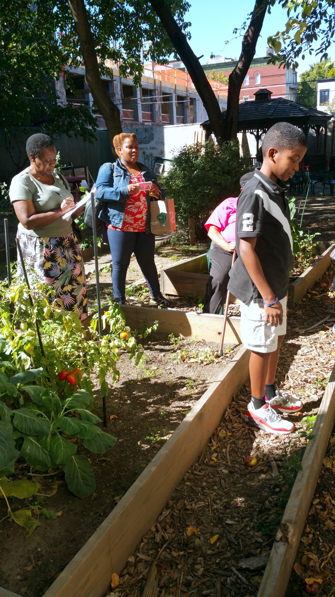 RoboRebels Team attend & participate in Fall Gardening Workshop @ First Quincy St Community Garden, Bklyn