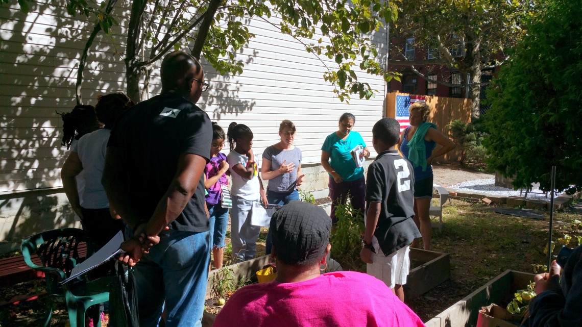 RoboRebels Team attend & participate in Fall Gardening Workshop @ First Quincy St Community Garden, Bklyn