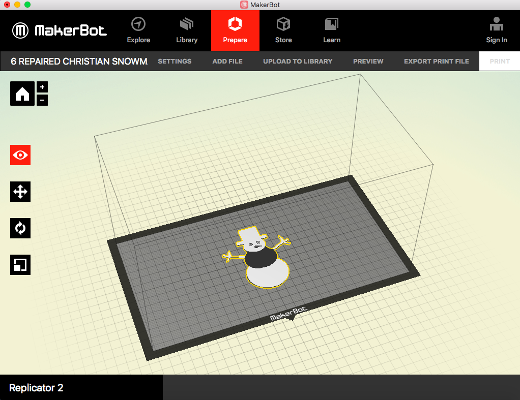 Christmas Ornament Makerbot